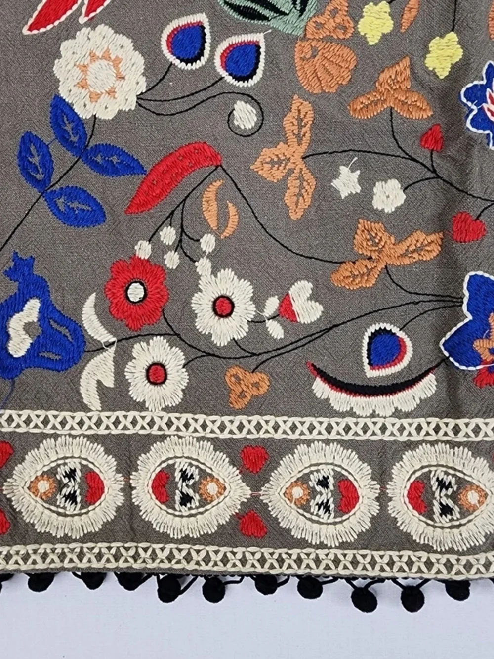 Alt'rd State Embroidered Floral Boho Skirt Size Med - Large